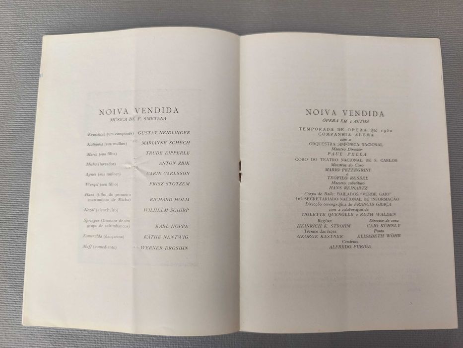 A NOIVA VENDIDA - F. Smetana 
Programa Ópera S. Carlos+ BILHETE