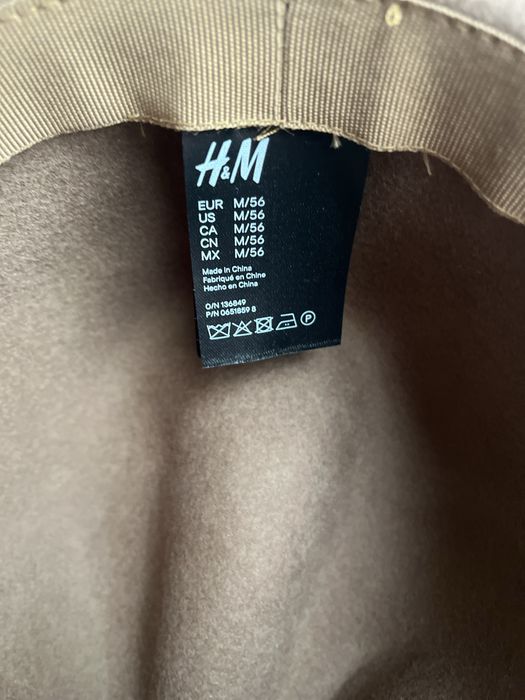Kapelusz brązowy H&M 100% wełna