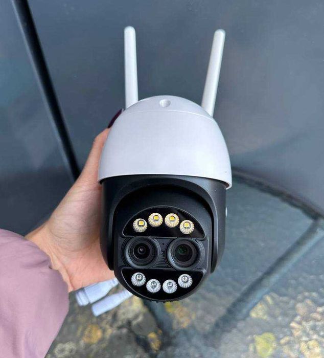 Бінокулярна вулична 8мп камера відеонагляду з оптичним зумом iCsee A20