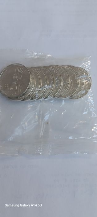 Saco com 10 moedas prata de 8 euros, 2004