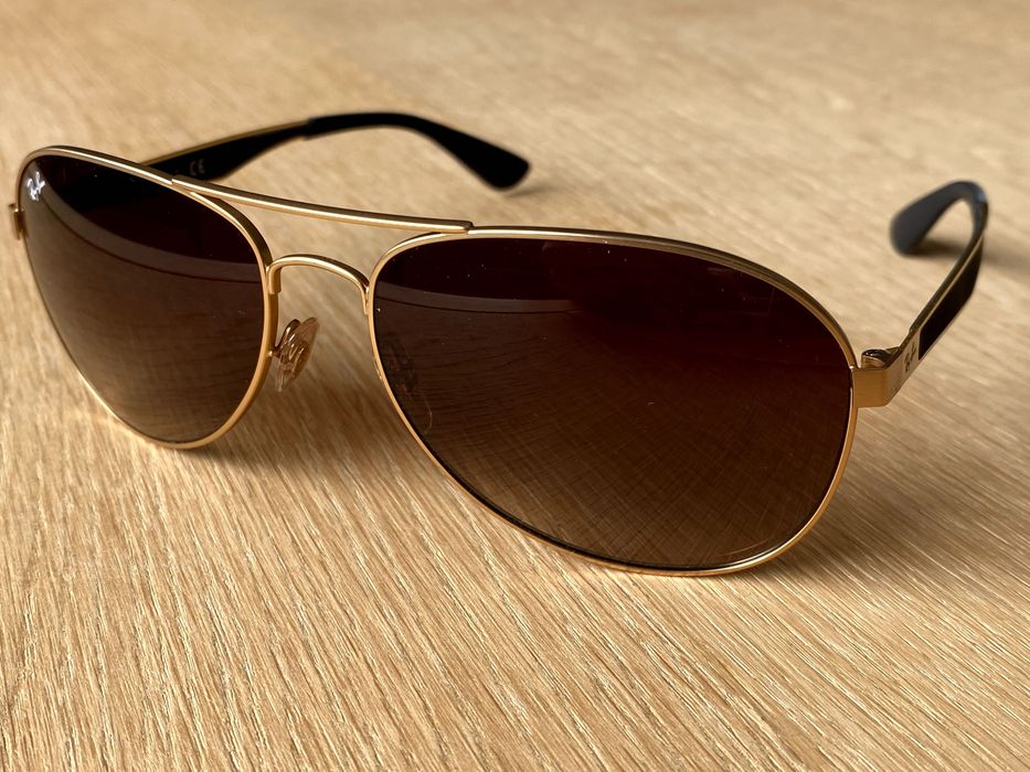 Okulary Ray-Ban Aviator gradient brązowe RB3549 61/16/145 3N NOWE !!!