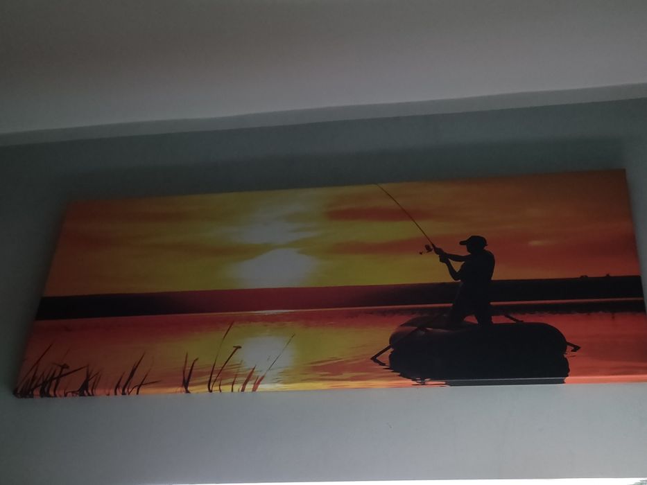 Obraz na płótnie 60x120 wędkarstwo