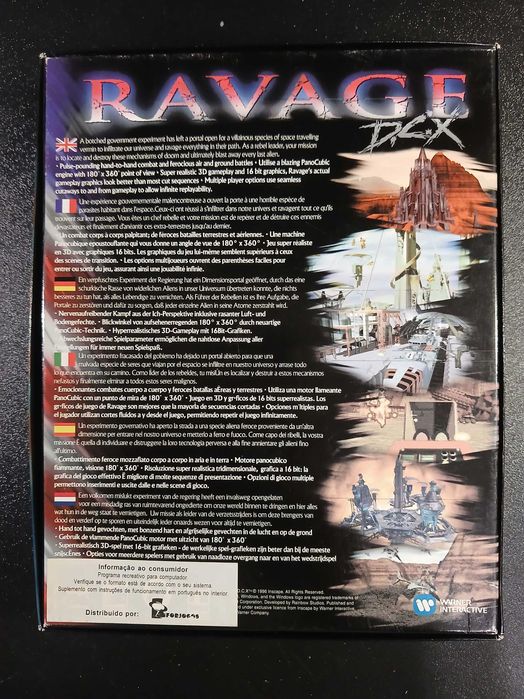 Jogo PC Vintage: Ravage DCX: (1996) – Clássico jogo de ação e ficção científica - Big Box