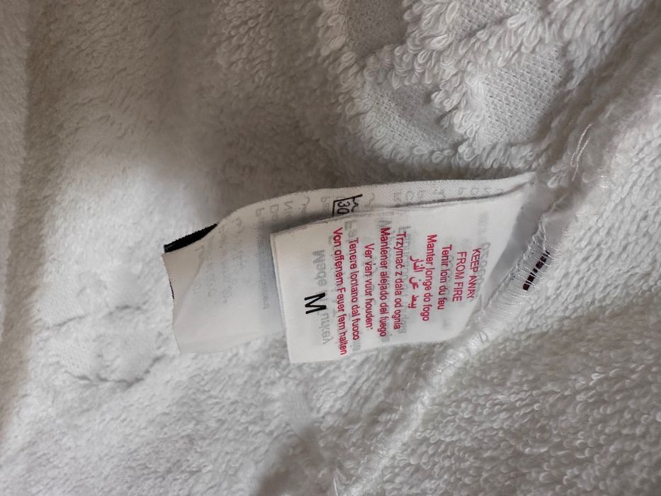 Szlafrok Etam M bawełna 100% biały ecru klasyk