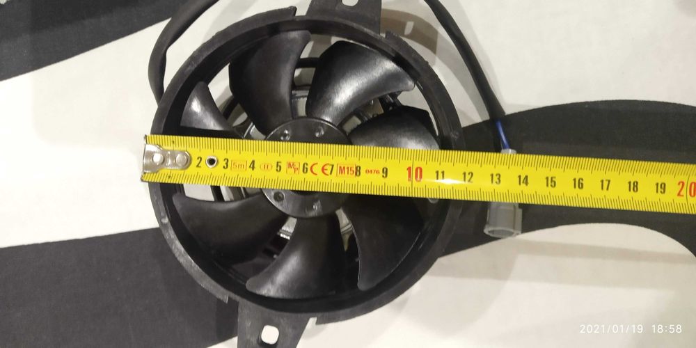 Kit ventilador 12V para motos enduro motocross e moto 4