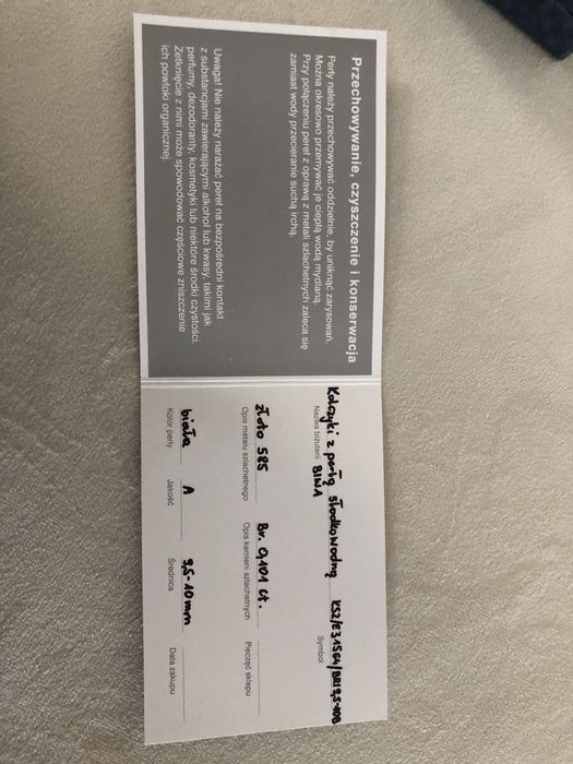 kolczyki z perłami słodkowodnymi z białego złota