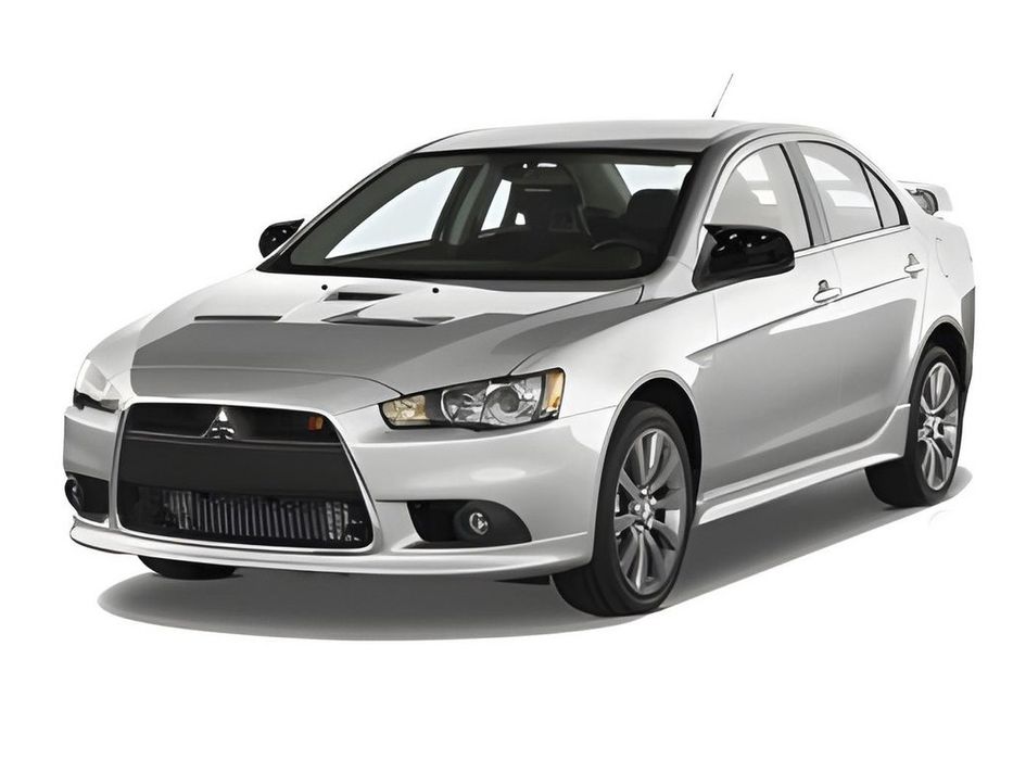 Mitsubishi Lancer X 2008- рр. Накладки на дзеркала BMW-Style (2 шт)