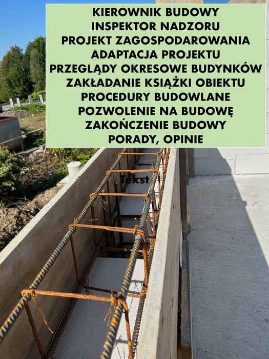 Kierownik budowy/Książki obiektów/Pozwolenie na budowę/Projektowanie/ Kosztorysowanie/ Świadectwa Charakterystyki Energetycznej