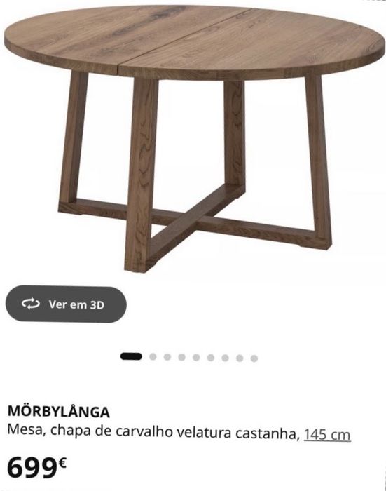 Mesa Redonda - IKEA Morbylanga - 145cm