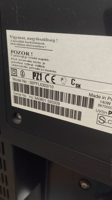 Televisor plano e panorâmico
32PFL5322/10. Este televisor proporciona