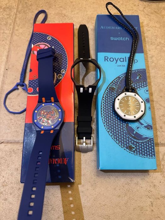 Годинник Audemars Piguet x Swatch Royal Pop AP ademar piget брелок
