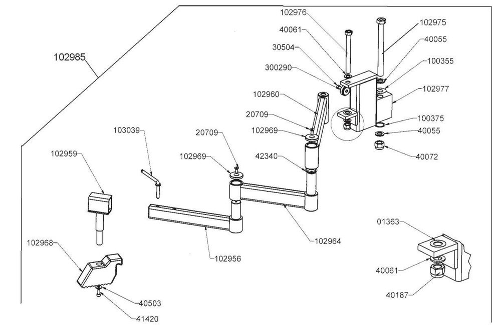 Beissbarth, Bosch, Sicam ramię nadążne HELPER do kolumny Tecnoroller XL
