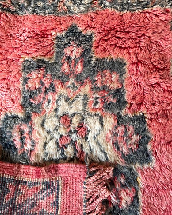 Dywan Vintage marokański wełniany ręcznie tkany