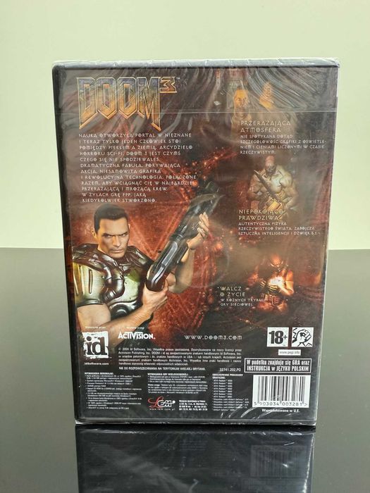 Doom 3 PC Polskie Wydanie Premierowe Nowe - FOLIA! Unikat!!!