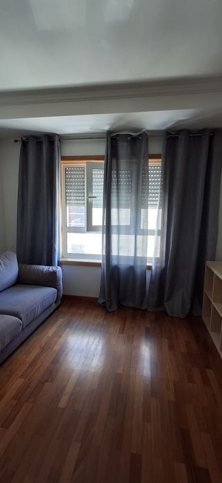 Cortinas azuis x3