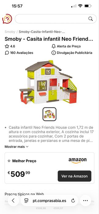Casinha smoby montada e usada