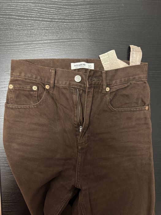 Джинси коричневі, S розмір, Bershka