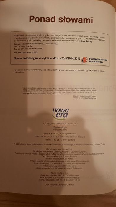 Ponad słowami 3 język polski