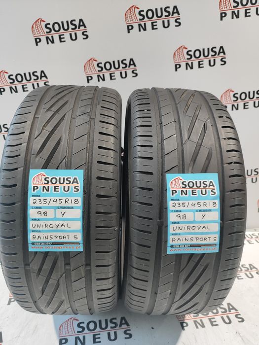 2 pneus semi novos 235-45R18 Uniroyal - Oferta dos Portes