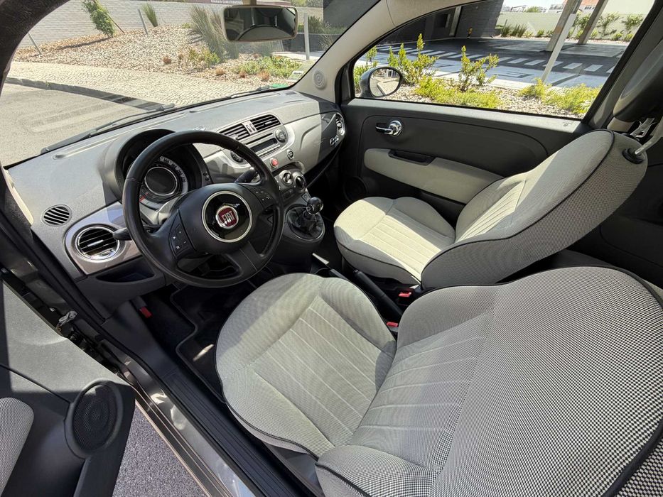 Fiat 500 1.2 Lounge - Nacional – 105.000 km – Teto Panorâmico – Impecável