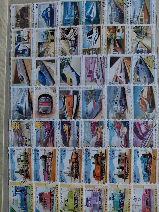 Марки поштові. Транспорт,залізниця.26 серій,152 марки.