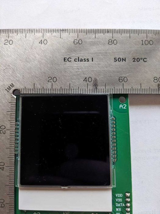 TFT LCD дисплей на платі з кнопкою керування 45 × 45 мм