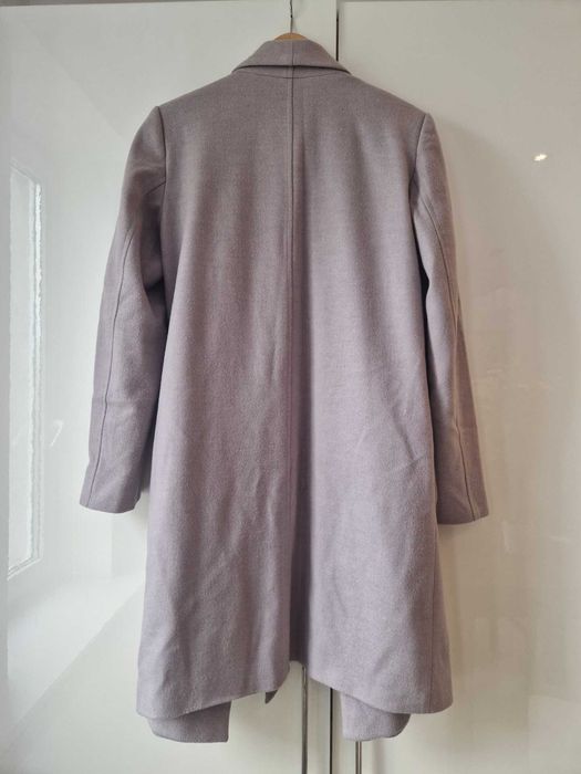 Damski płaszcz w kolorze brudny róż, rozmiar L/40