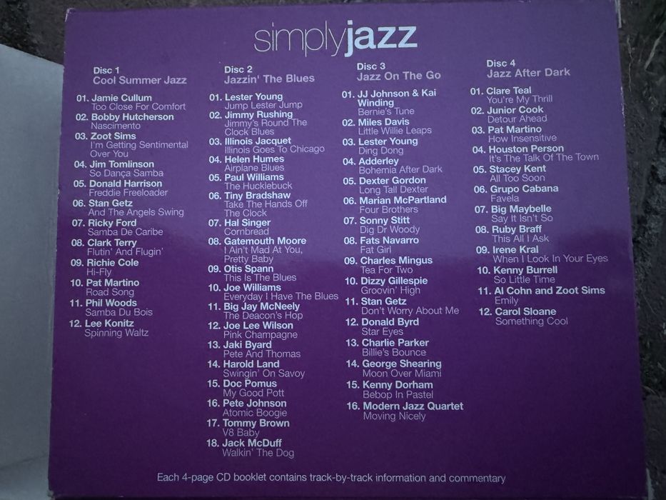 Simply jazz 4 szt plyty cd