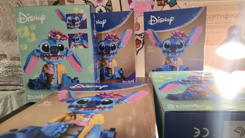 Подарунковий конструктор Stitch кумедна фігурка, яку хочеться зібрати