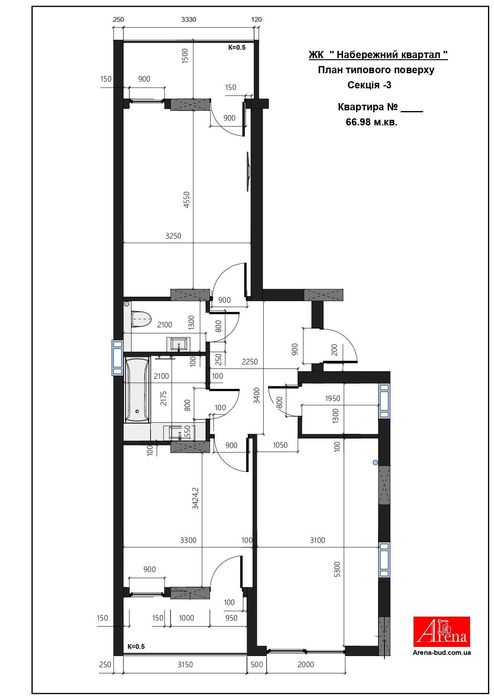ЖК "Набережний Квартал". Новобудова. Центр Сваляви.