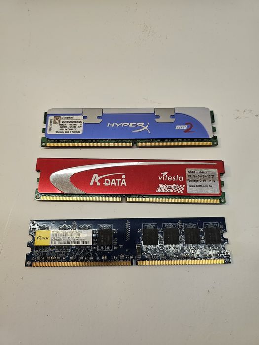 Części komputerowe, zasilacze, ram ddr2