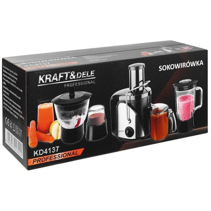SOKOWIRÓWKA MIKSER MŁYNEK blender kuchenny wyciskarka 3w1 1500W KD4137