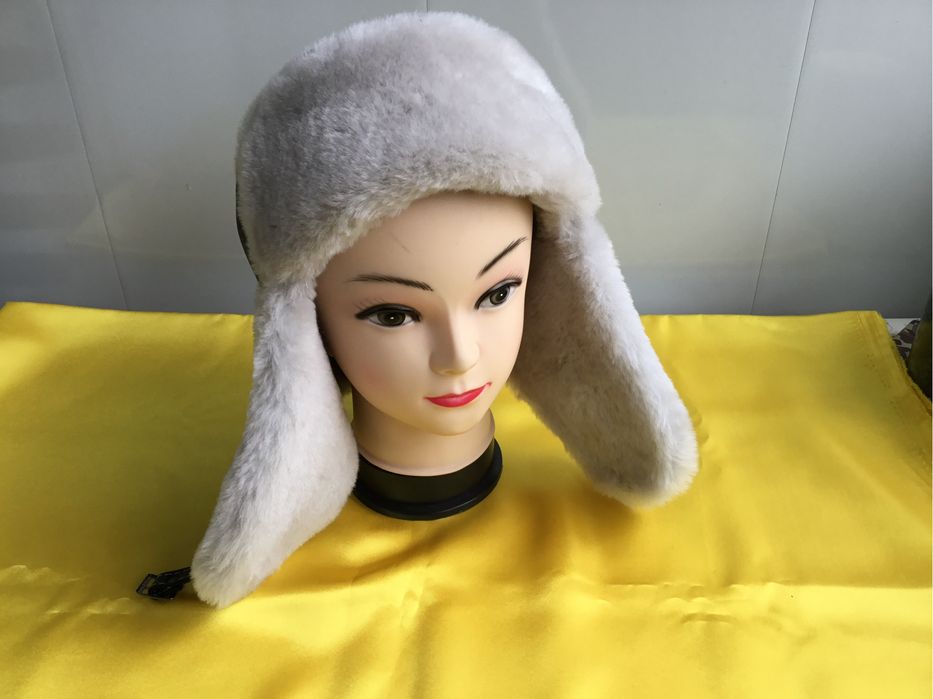 Шапка ушанка чоловіча жіноча із овчини