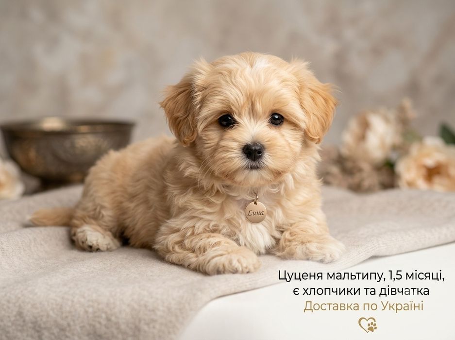 Мальтипу — цуценята, які підкорюють серце з першого погляду