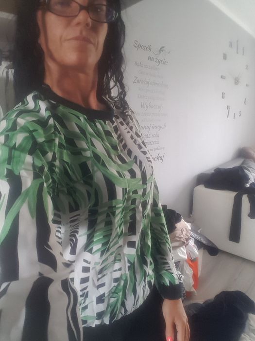 Cieńka bluzka z długim rękawem S