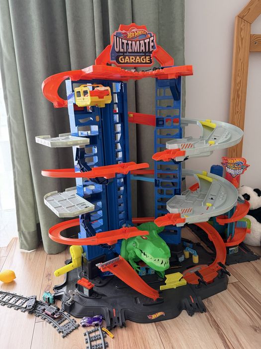 Hot Wheels City Mega Garaż T-Rexa jak nowy!
