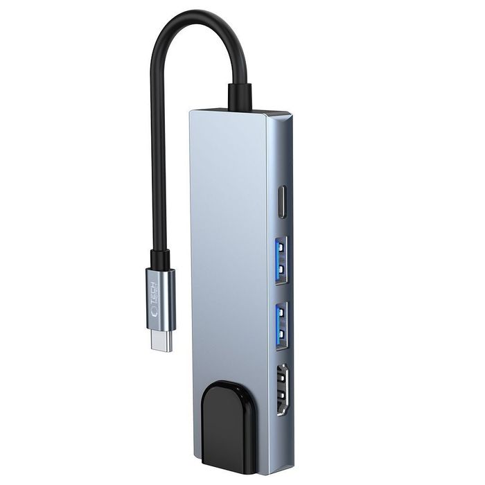 Tech-Protect V3-HUB adapter 5IN1 grey