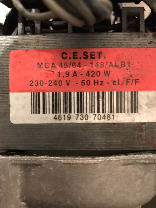 Электродвигатель от стиральной  машины Whirlpool б/у