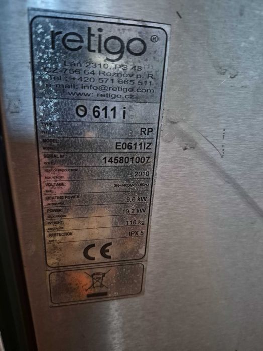 Piec konwekcyjno parowy Retigo orang