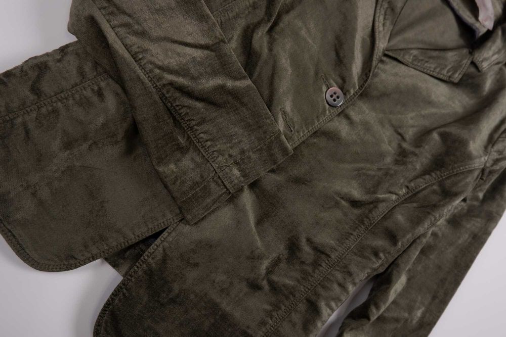 Пиджак SCHUMACHER L/XL женский хаки велюровый бархат max mara