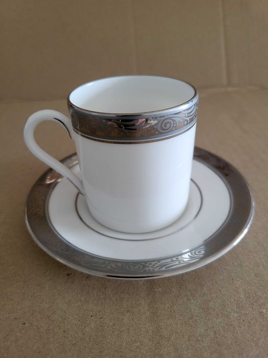 Chávena Café + Pires - Davenham Platinum | Royal Worcester