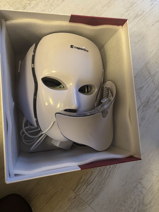 Nowa Profesjonalna jak nowa Maska LED zmarszki Insport line twarz