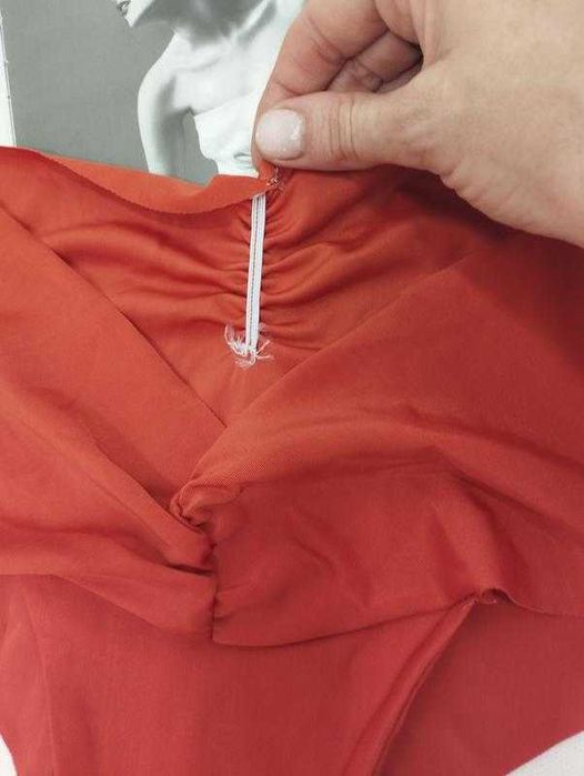 Купальник плавки низ бразильская попка высокая посадка оранжевый