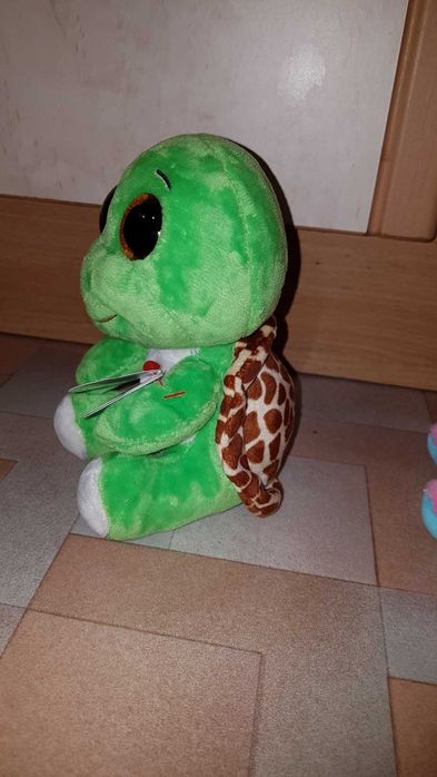 Ty beanie boos глазастик черепаха зеленая TURBO 15 см оригинал