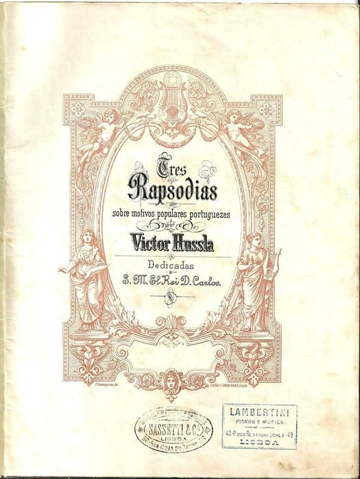 PIANO: Partitura Antiga - Victor Hussla - Rapsódia 2 - Carimbo Sassetti e Lambertini