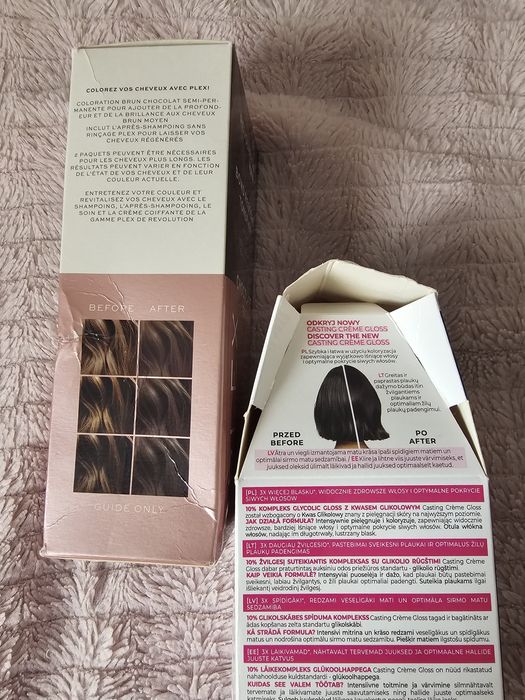 Toner/farba Revlon + Loreal Casting chłodny czekoladowy brąz