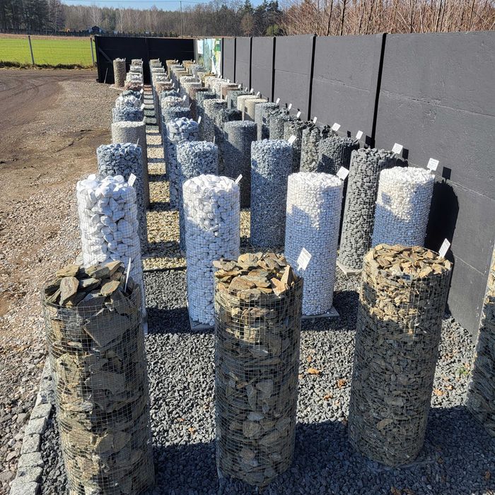 Kamień gabionowy Łupek Moon Stone 63 mm gabion do ogrodzeń ogrodu akwarium