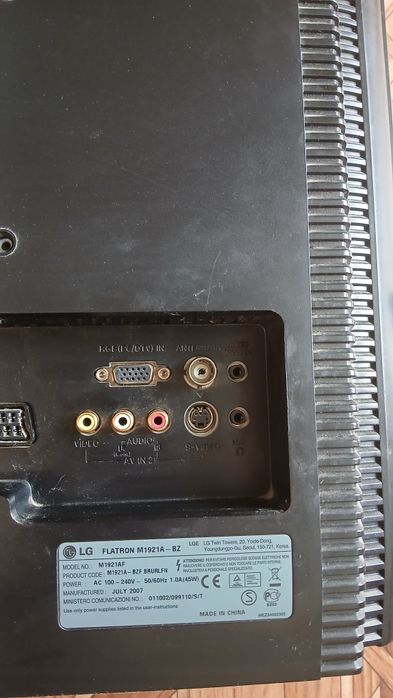 LG Flatron m1921a bz монитор/ телевизор