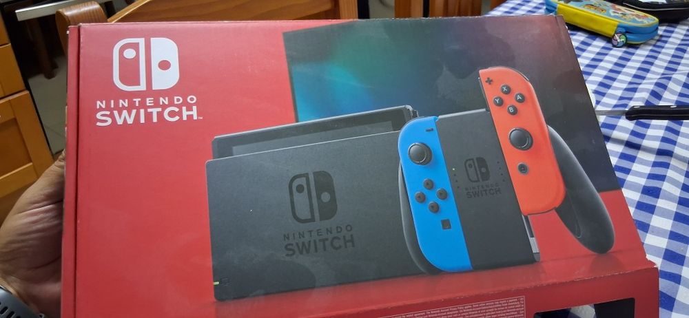 Nintendo switch com capa