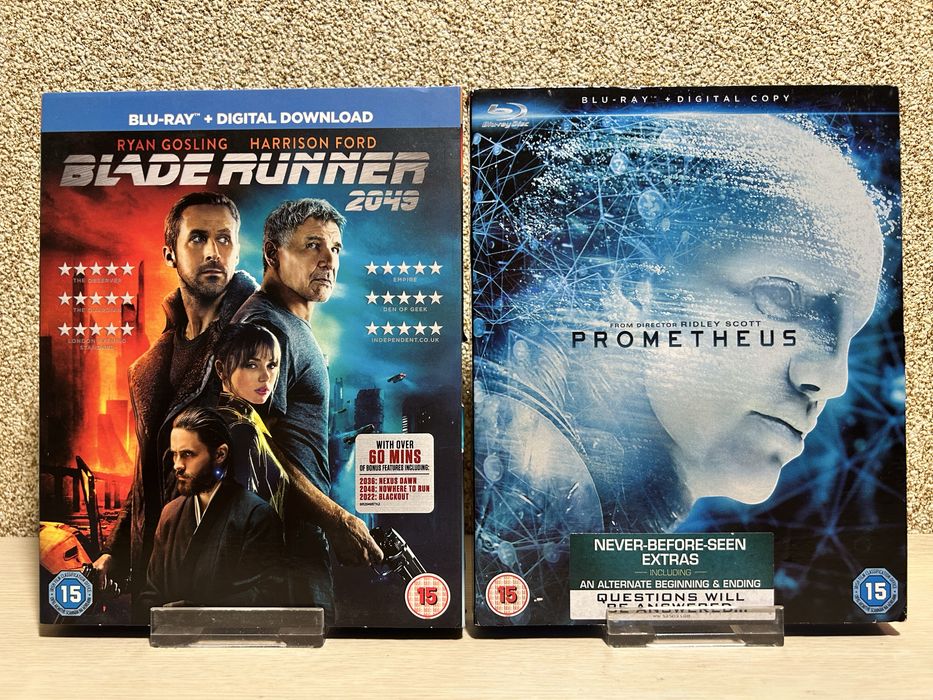 Blu-ray диски  Хищник/Прометей/ Бегущий по лезвию 2049/ Гравитация/ Пассажиры